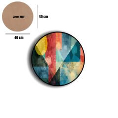 Amarikan Servis, Mdf Supla Takımı 6 Adet (6'lı Takım ), 6'lı Bardak Altlığı Hedliyeli 239
