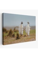 Mutlu Yavru Penguenler Dekoratif Kanvas Tablo 1152