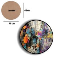 Amarikan Servis, Mdf Supla Takımı 6 Adet (6'lı Takım ), 6'lı Bardak Altlığı Hedliyeli 241