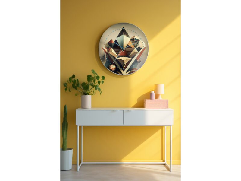 Dekoratif Cam Duvar Saati-1480