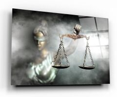 Themis Heykeli Cam Tablo Özel Tasarım Ofis, Mutfak Çocuk Odası, Salon Dekorasyon