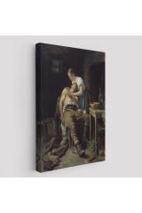 Henry Jones Thaddeus Yaralı Kaçak Avcı (1881) Duvar Tablosu-6059
