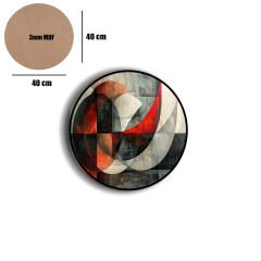 Amarikan Servis, Mdf Supla Takımı 6 Adet (6'lı Takım ), 6'lı Bardak Altlığı Hedliyeli 244