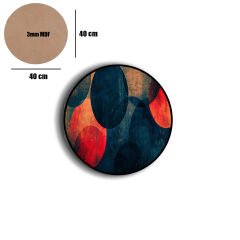 Amarikan Servis, Mdf Supla Takımı 6 Adet (6'lı Takım ), 6'lı Bardak Altlığı Hedliyeli 246
