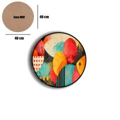 Amarikan Servis, Mdf Supla Takımı 6 Adet (6'lı Takım ), 6'lı Bardak Altlığı Hedliyeli 249