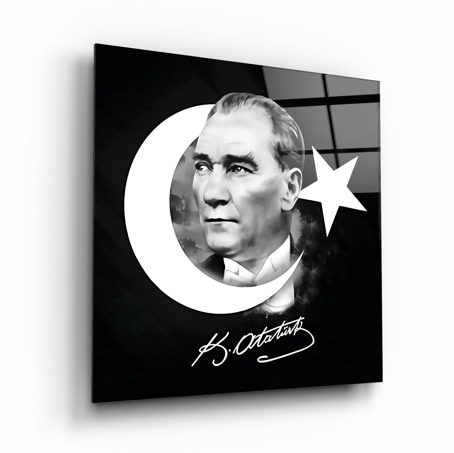 Atatürk Cam Tablo Özel Tasarım Ofis, Mutfak Çocuk Odası, Salon Dekorasyon