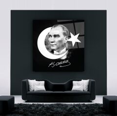 Atatürk Cam Tablo Özel Tasarım Ofis, Mutfak Çocuk Odası, Salon Dekorasyon