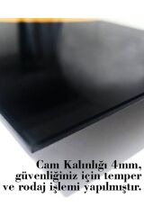 Sarı Dudaklı Kadın Cam Tablo