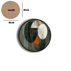 Amarikan Servis, Mdf Supla Takımı 6 Adet (6'lı Takım ), 6'lı Bardak Altlığı Hedliyeli 252