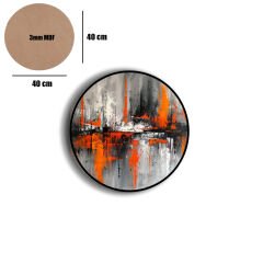 Amarikan Servis, Mdf Supla Takımı 6 Adet (6'lı Takım ), 6'lı Bardak Altlığı Hedliyeli 255