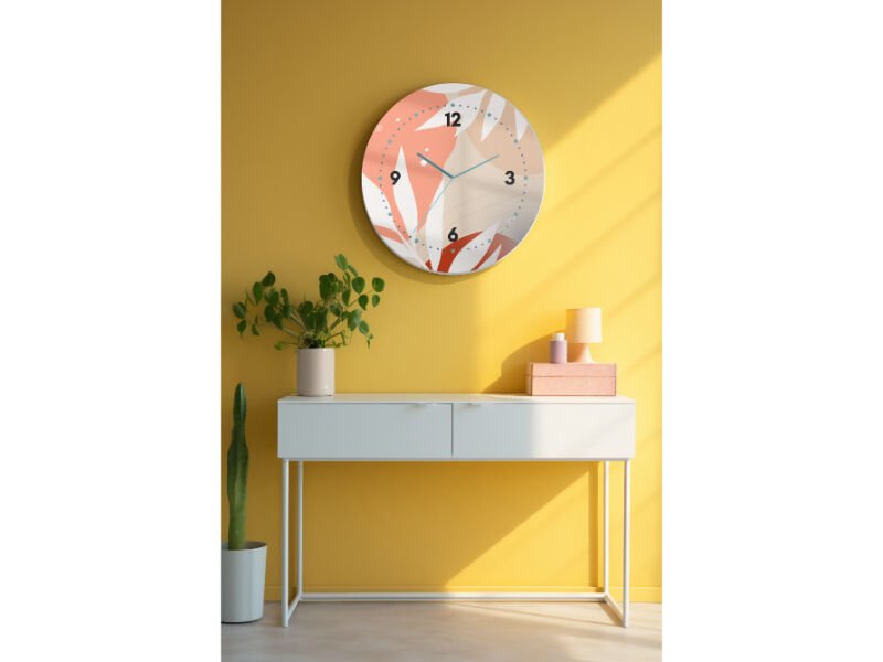 Dekoratif Cam Duvar Saati-1528
