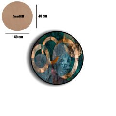 Amarikan Servis, Mdf Supla Takımı 6 Adet (6'lı Takım ), 6'lı Bardak Altlığı Hedliyeli 260