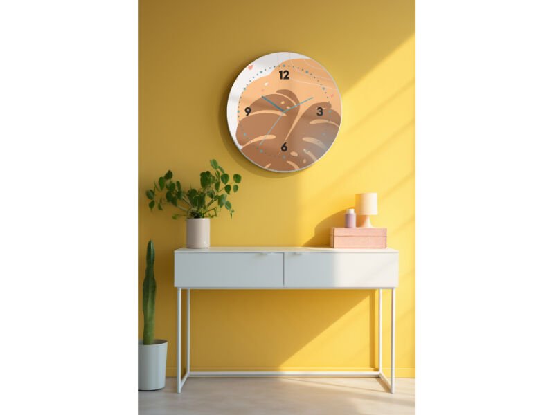 Dekoratif Cam Duvar Saati-1534