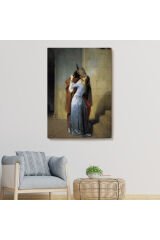 Francesco Hayez Öpücük İsimli Eseri Duvar Tablosu-6076