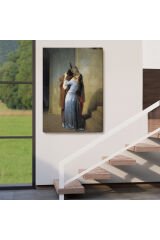 Francesco Hayez Öpücük İsimli Eseri Duvar Tablosu-6076