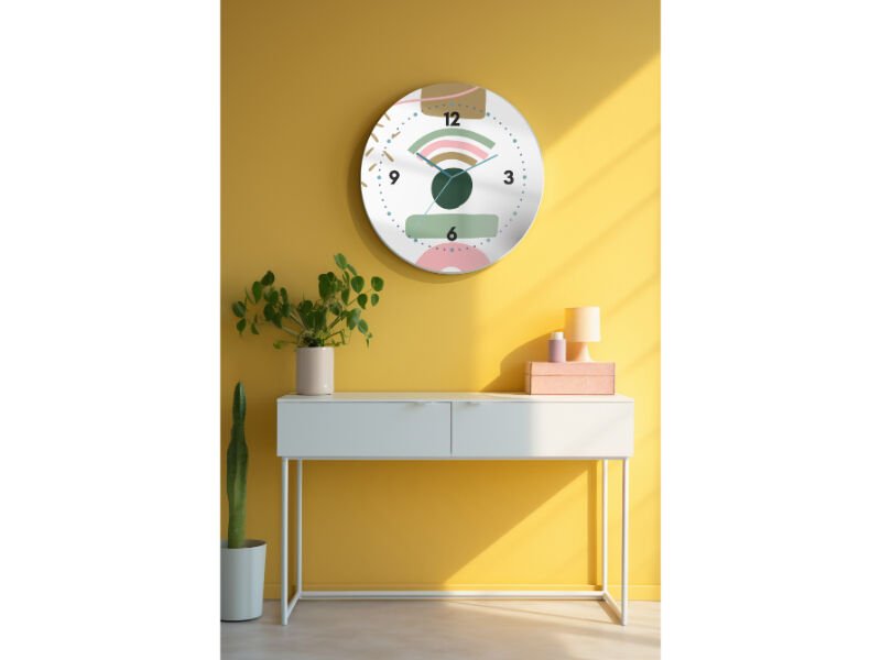 Dekoratif Cam Duvar Saati-1540