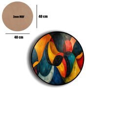 Amarikan Servis, Mdf Supla Takımı 6 Adet (6'lı Takım ), 6'lı Bardak Altlığı Hedliyeli 263