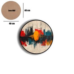 Amarikan Servis, Mdf Supla Takımı 6 Adet (6'lı Takım ), 6'lı Bardak Altlığı Hedliyeli 264