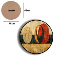 Amarikan Servis, Mdf Supla Takımı 6 Adet (6'lı Takım ), 6'lı Bardak Altlığı Hedliyeli 265