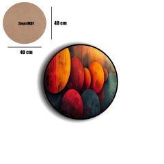 Amarikan Servis, Mdf Supla Takımı 6 Adet (6'lı Takım ), 6'lı Bardak Altlığı Hedliyeli 270