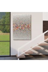 Renkli Çiçekler Duvar Tablosu-6085