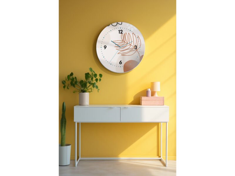 Dekoratif Cam Duvar Saati-1564