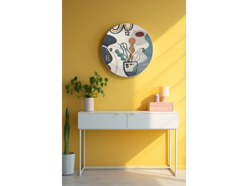 Dekoratif Cam Duvar Saati-1579