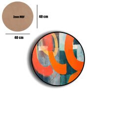 Amarikan Servis, Mdf Supla Takımı 6 Adet (6'lı Takım ), 6'lı Bardak Altlığı Hedliyeli 279