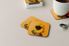 Dekoratif Bardak Altlığı Çiçekler 81