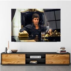 Tony Montana Cam Tablo Özel Tasarım Ofis, Mutfak Çocuk Odası, Salon Dekorasyon