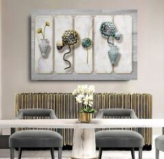 Vazo ve Çiçekler Cam Tablo Özel Tasarım Ofis, Mutfak Çocuk Odası, Salon Dekorasyon