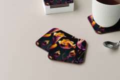 Dekoratif Bardak Altlığı Çiçekler 85