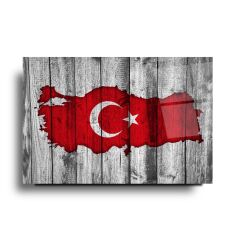 Türk Bayrağı Cam Tablo Özel Tasarım Ofis, Mutfak Çocuk Odası, Salon Dekorasyon