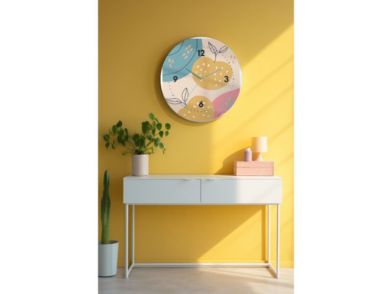 Dekoratif Cam Duvar Saati-1621