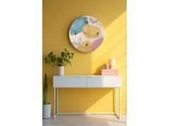 Dekoratif Cam Duvar Saati-1621