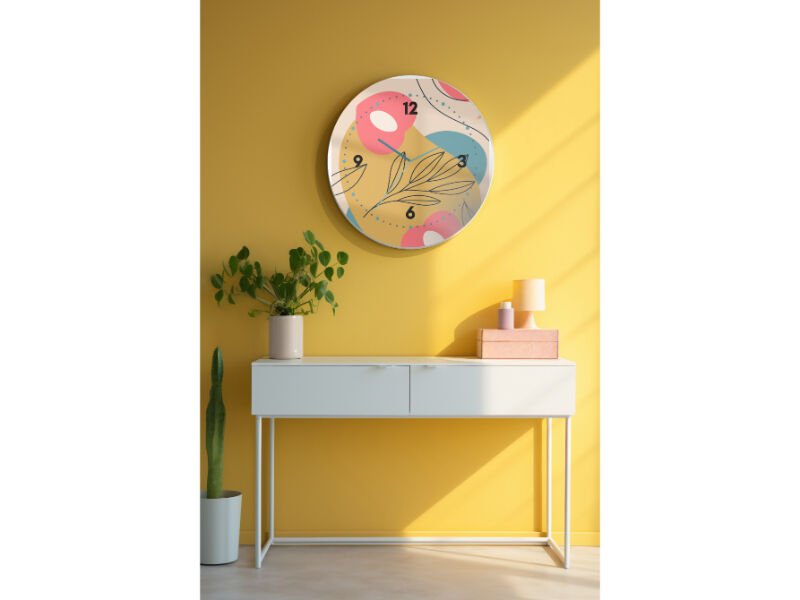 Dekoratif Cam Duvar Saati-1624