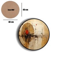 Amarikan Servis, Mdf Supla Takımı 6 Adet (6'lı Takım ), 6'lı Bardak Altlığı Hedliyeli 292