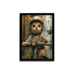 Yapay Zeka Görselli MDF Plastik Çerçeveli Dekoratif Tablo