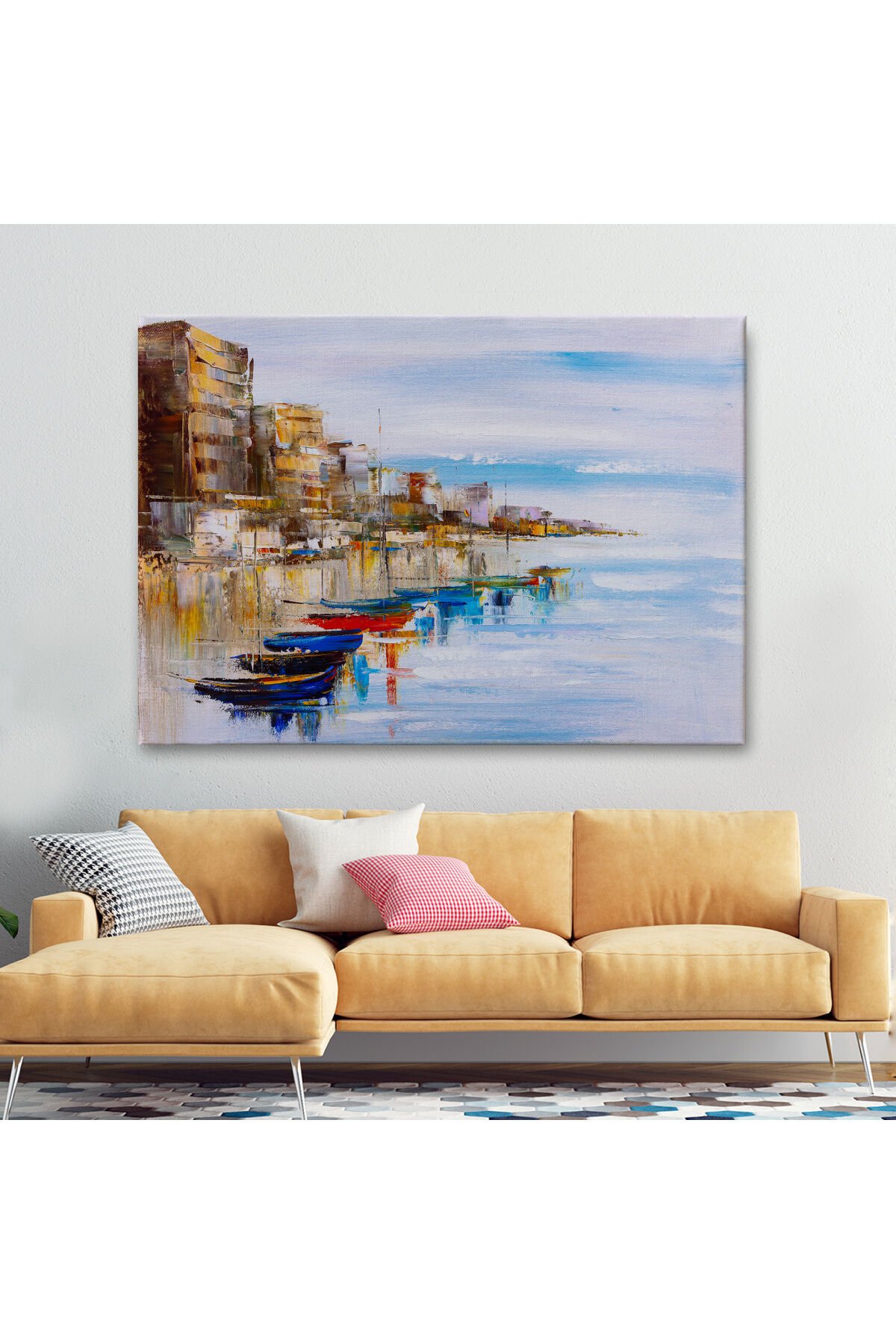 Mykonos Limanı Duvar Tablosu-1209