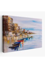 Mykonos Limanı Duvar Tablosu-1209