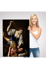 Giuseppe Vermiglio'un Jael and Sisera İsimli Eseri Dekoratif Duvar Tablosu-6121