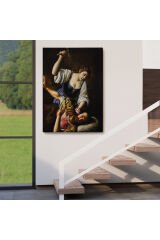 Giuseppe Vermiglio'un Jael and Sisera İsimli Eseri Dekoratif Duvar Tablosu-6121