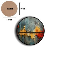 Amarikan Servis, Mdf Supla Takımı 6 Adet (6'lı Takım ), 6'lı Bardak Altlığı Hedliyeli 306