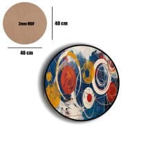 Amarikan Servis, Mdf Supla Takımı 6 Adet (6'lı Takım ), 6'lı Bardak Altlığı Hedliyeli 307