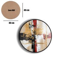 Amarikan Servis, Mdf Supla Takımı 6 Adet (6'lı Takım ), 6'lı Bardak Altlığı Hedliyeli 308
