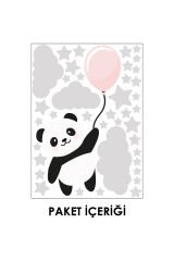Uçan Panda Duvar Sticker