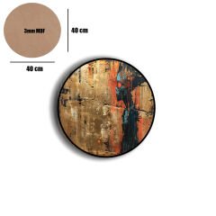 Amarikan Servis, Mdf Supla Takımı 6 Adet (6'lı Takım ), 6'lı Bardak Altlığı Hedliyeli 311
