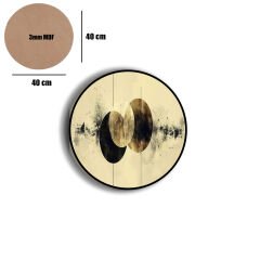 Amarikan Servis, Mdf Supla Takımı 6 Adet (6'lı Takım ), 6'lı Bardak Altlığı Hedliyeli 313