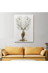 Yaprak Boynuzlu Geyik Tablosu-6133