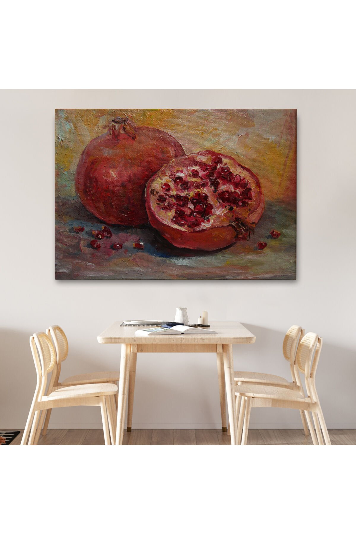 Nar Yağlı Boya Görünümlü Klasik Sanat Tablosu-1230